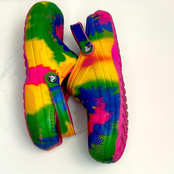 Crocs Sandals Unisex Tye and Die multicolor US M 10 W12 - Picture 8 of 12